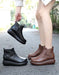 Women Retro Leather Buckle Platform Boots Dec New Trends 2020 83.00