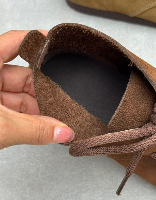 Women's Big Size Soft Sole Handmade Retro Flat Boots