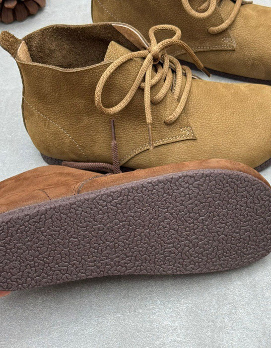 Women's Big Size Soft Sole Handmade Retro Flat Boots