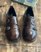 Women's Brogue Style Double Straps Wide Toe Box Oxford Shoes Brown, Obiono Sep Shoes Collection 2026, 93.00