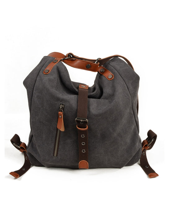 Women's Casual Canvas Multi-functional Backpack Bag Gray Feb New In 2026 71.30
