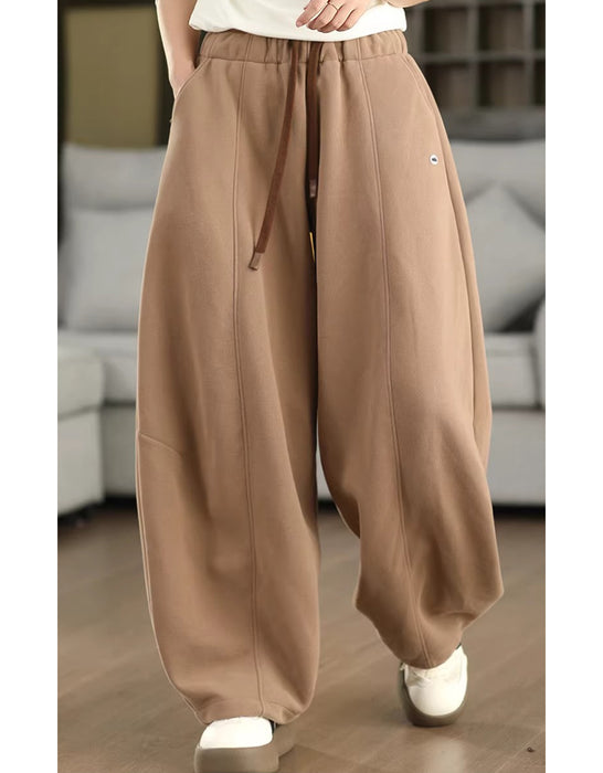 Women's Casual  Loose-fitting Cotton Sweatpants Yellow Feb New In 2026 47.00