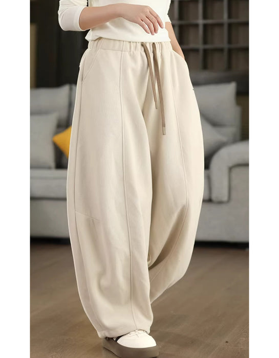 Women's Casual  Loose-fitting Cotton Sweatpants Yellow Feb New In 2026 47.00