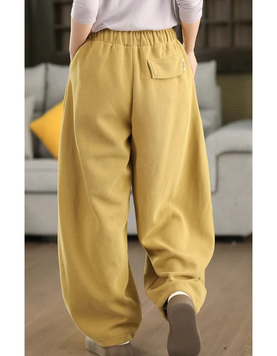 Women's Casual  Loose-fitting Cotton Sweatpants