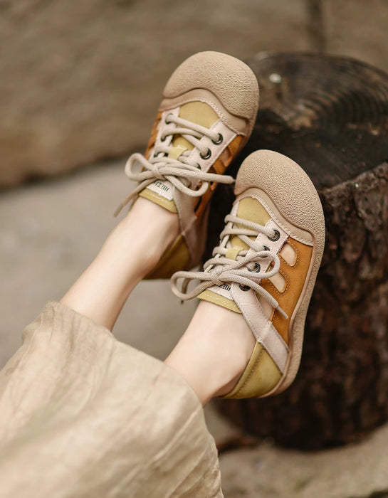 Summer Round Toe Casual Leather Sneakers Sandals May Shoes Collection 2026 79.99
