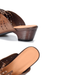 Summer Women's Genuine Leather Hollowed-out Tassel Mule Sandals, Obiono Aug Shoes Collection 2026, 85.00