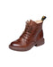 Women's Lace-up Retro Leather Ankle Boots Aug Shoes Collection 2021 97.50