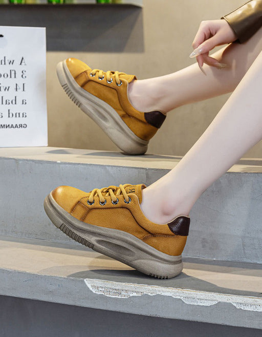 Women's Lace-up Thick Soft Sole Casual Sneakers Shoes, Obiono Aug shoes collection 2026, 87.99