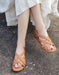 Summer Women's Open Toe Cross Strap Versatile Flat Sandals Obiono Aug Shoes Collection 2026, 86.66