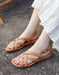 Summer Women's Open Toe Cross Strap Versatile Flat Sandals Obiono Aug Shoes Collection 2026, 86.66