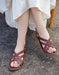 Summer Women's Open Toe Cross Strap Versatile Flat Sandals Obiono Aug Shoes Collection 2026, 86.66
