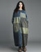 Women's Plus Size Denim Patch Casual Loose Long Dress Robe, Buykud Dress for Women