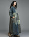 Women's Plus Size Denim Patch Casual Loose Long Dress Robe, Buykud Dress for Women