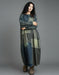 Women's Plus Size Denim Patch Casual Loose Long Dress Robe, Buykud Dress for Women