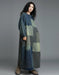 Women's Plus Size Denim Patch Casual Loose Long Dress Robe, Buykud Dress for Women