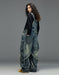 Women's Plus Size Patch Style Loose Denim Jumpsuit, Buykud Jumpsuits