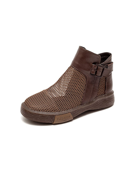 Big Size Women's Retro Mesh Leather Sandals Boots(35-43) April Shoes Collection 2026 87.00