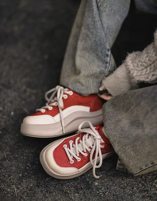 Women's Round Toe Comfortable Soft Soles Chunky Sneakers Obiono Aug Shoes Collection 2026 87.00