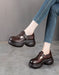 Obiono shoes, Women's Round Toe Comfortable T-strap Platform Shoes brown, Sep Shoes Collection 2026, 87.79