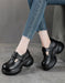 Obiono shoes, Women's Round Toe Comfortable T-strap Platform Shoes black, Sep Shoes Collection 2026, 87.79