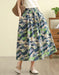 Women's Summer Linen Floral Skirt Buykud skirt March Shoes Collection 2026 45.00