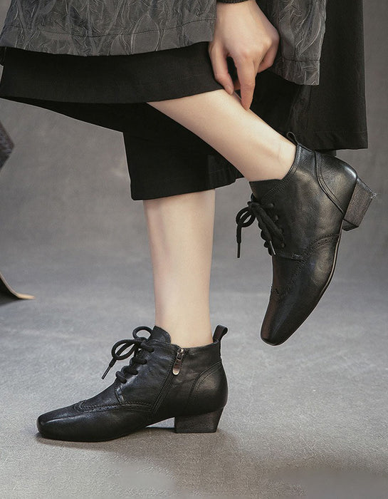 Women's Vintage Lace-up Brogue Style Ankle Boots, Obiono Oct shoes collection 2026, 93.70