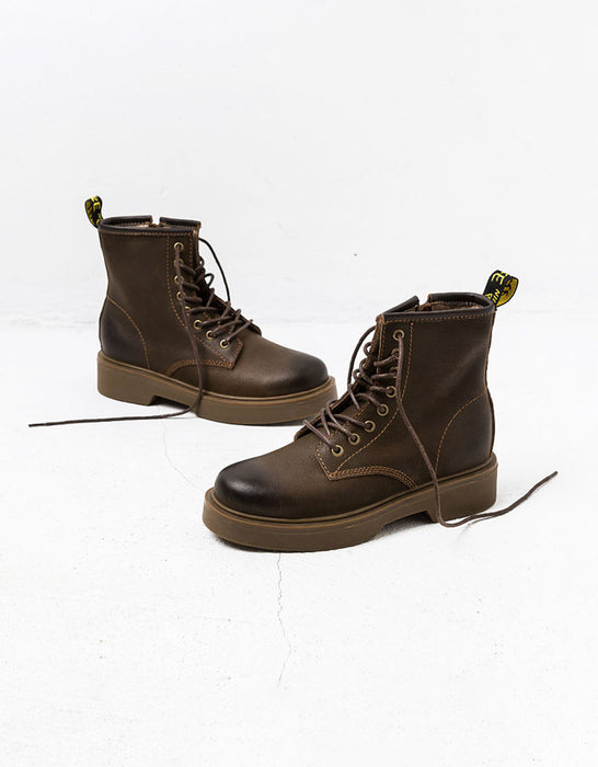 Non-slip Nubuck Leather British Style Doc Boots