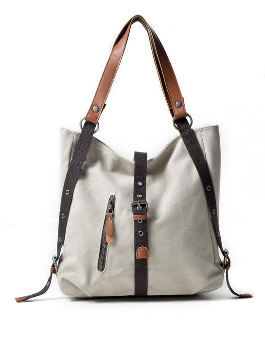 Women's Casual Canvas Multi-functional Backpack Bag beige Feb New In 2026 71.30