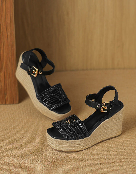 Summer Open Toe Wedge Espadrille Sandals for women April Shoes Collection 2026 99.00