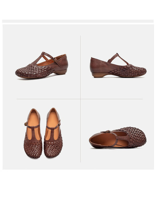 Leather Flower Front Open Toe Wedge Slippers March shoes collection 2026 95.00