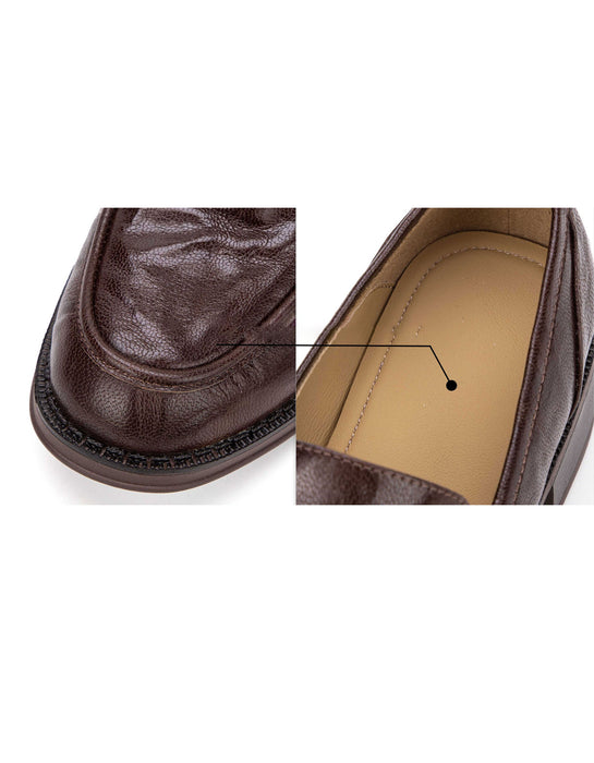 Chaussures rétro à semelle en tendon de vache faites à la main pour le printemps | Chaussures cadeaux