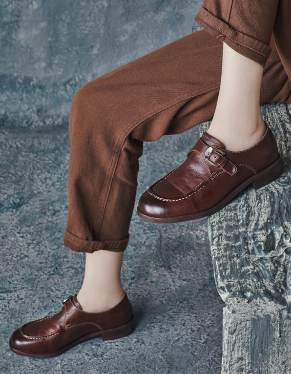 Versatile Fashion Single Monk Strap Loafer