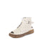 Buckle Retro Leather Open Toe Summer Boots April Shoes Collection 2026 89.90