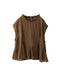 Summer Ramie Ruffled Hem Pullover Loose Blouse Buykud Tops 45.00