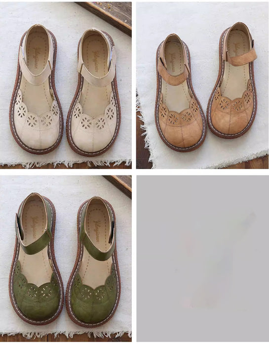 Summer Hollow Comfortable Platform Wide Toe Box Sandals