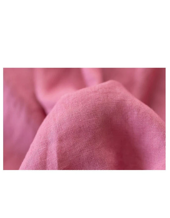 Summer Linen Solid Color Loose Casual Vest Dress