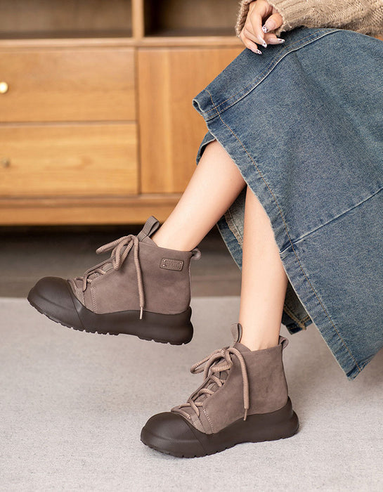 Autumn Comfortable Top Layer Ankle Sneakers Boots Gray Jan Shoe Collection 2026 99.00