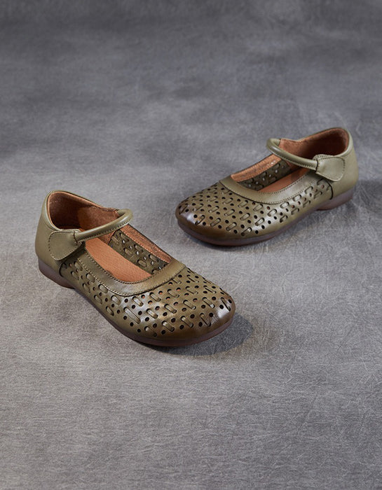 Spring Hollow Breathable  Soft Sole Retro Flat Shoes Feb New In 2026 79.00