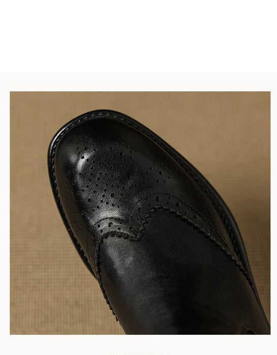Vintage British Style Chelsea Women Oxford Boots