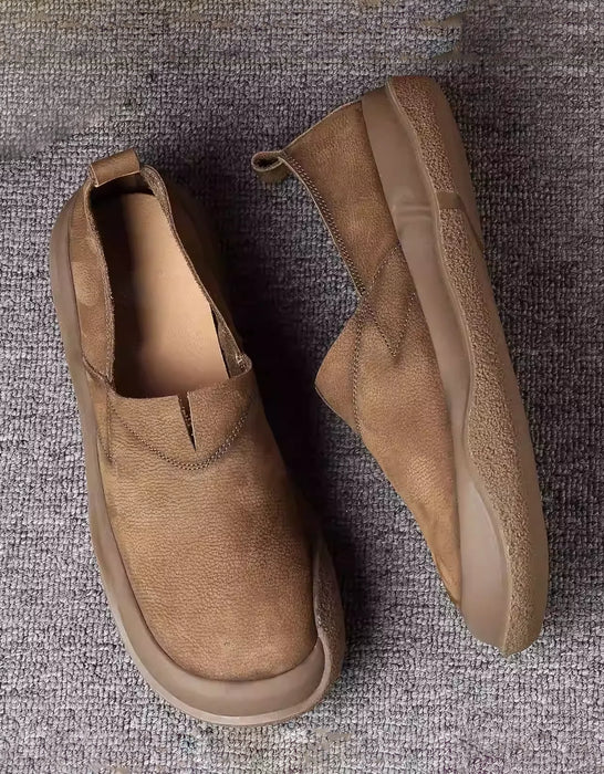 Spring Comfortable Wide Toe Box Slip-On Shoes for Men Khaki (Size 35-Size45)Feb Shoe Collection 2026 101.00