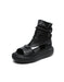 Summer Ankle Strap Open Toe Comfortable Platform Sandals Black June Shoes Collection 2026 88.00
