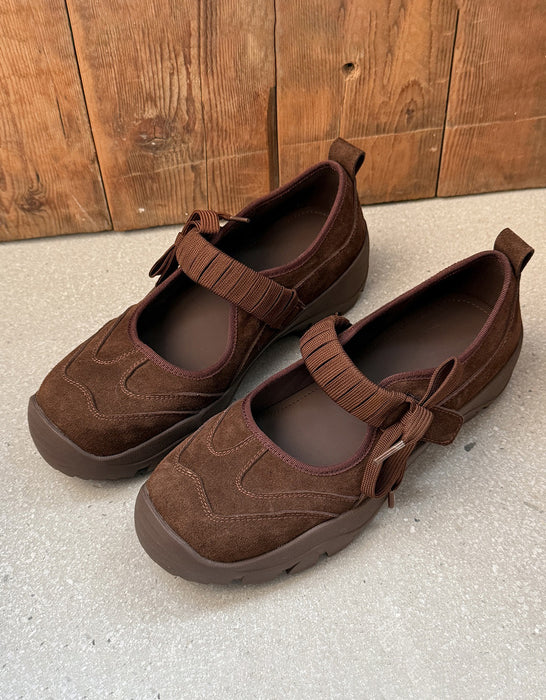 Genuine Leather Bowknot Platform Mary Jane Shoes Sneakers Sandals Feb Shoe Collection 2026 118.80
