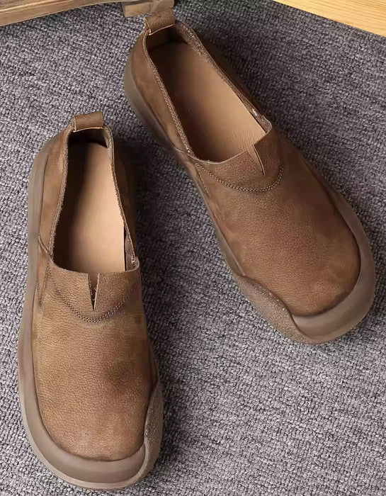 Spring Comfortable Slip-On Wide Toe Box Shoes for Men Khaki (Size 35-Size45)Feb Shoe Collection 2026 101.00