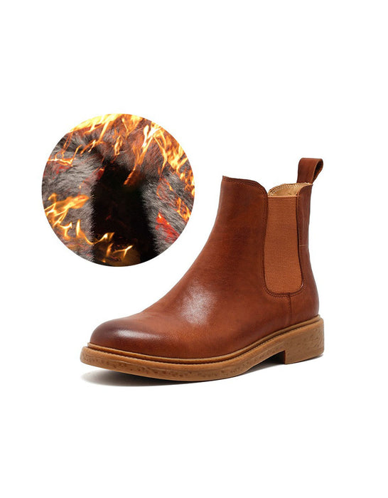 Winter Autumn Side Elastic Chelsea Boots