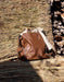 Genuine Leather Handmade Leather Laptop Backpack brown