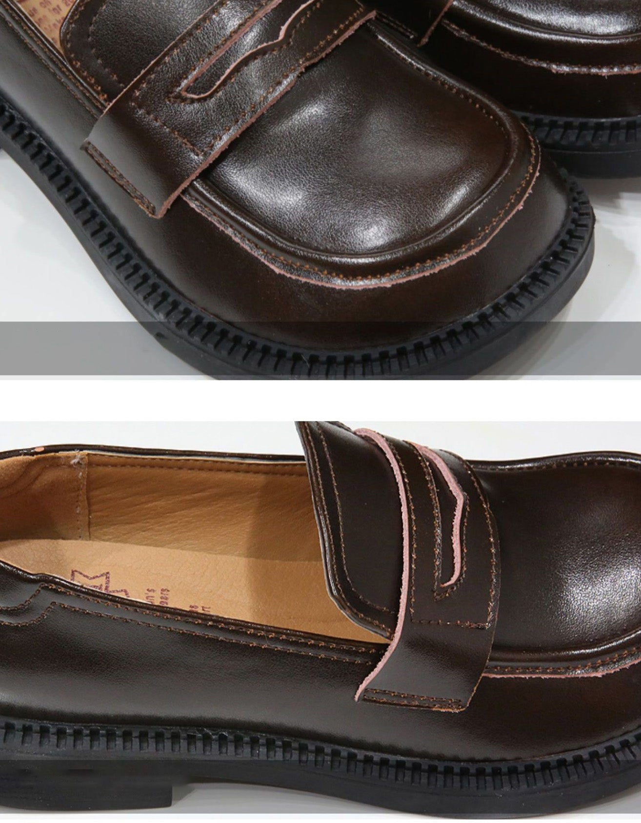 Comfortable Retro Leather Wide Toe Box Loafers — Obiono