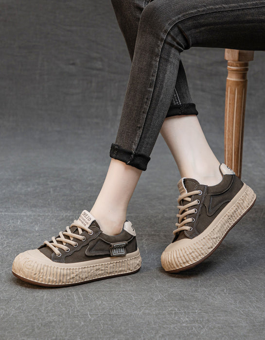 Soft Leather Comfortable Casual Sneakers for Women