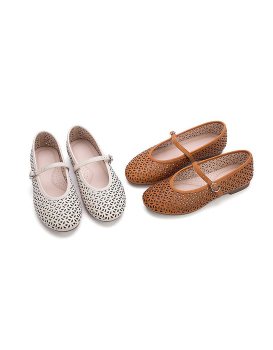 Summer Hollow Soft Sole Comfortable Flat Shoes May Shoes Collection 2026 92.00