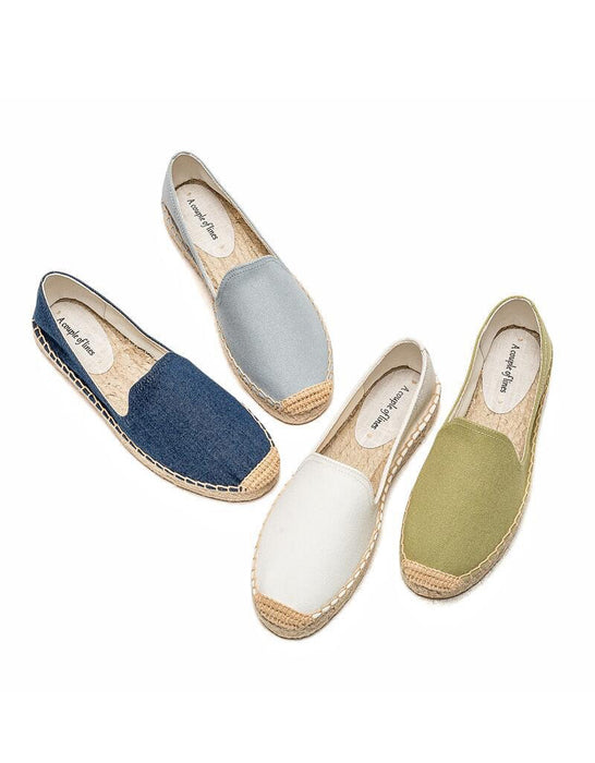 Spring Summer Handmade Straw Casual Linen Shoes Obiono Spring Summer Handmade Straw Casual Linen Shoes Obiono