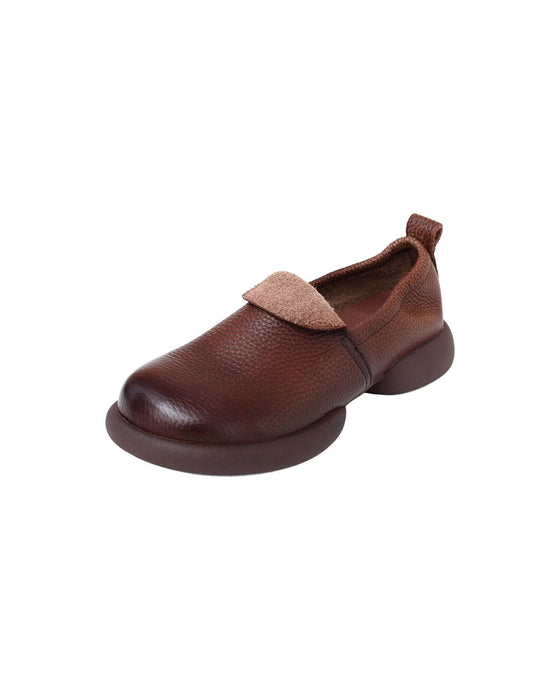 Handmade Retro Leather Comfortable Walking Shoes